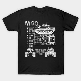 M60 Tank Specifications T-Shirt